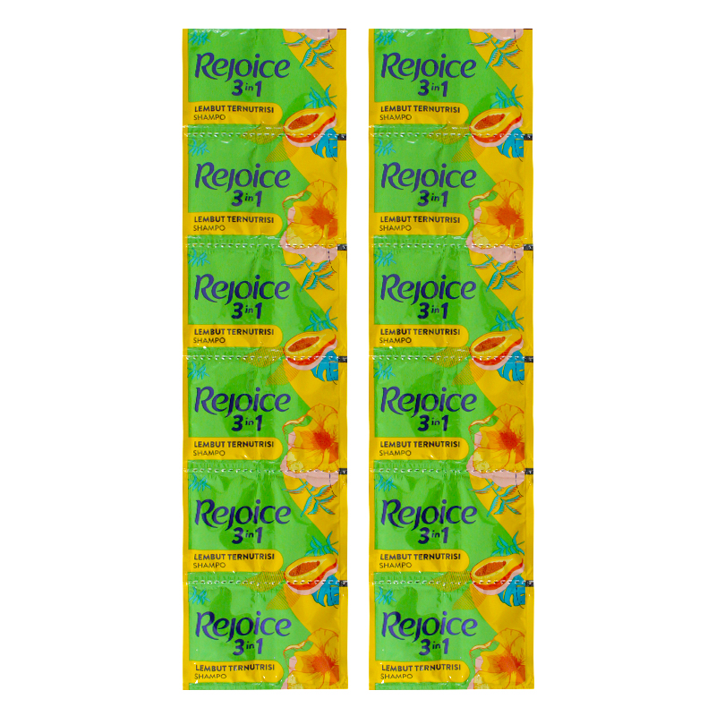 Rejoice 3in1 Shampo Lembut Ternutrisi Renceng (10ml X 12 Sachet) | Gogobli