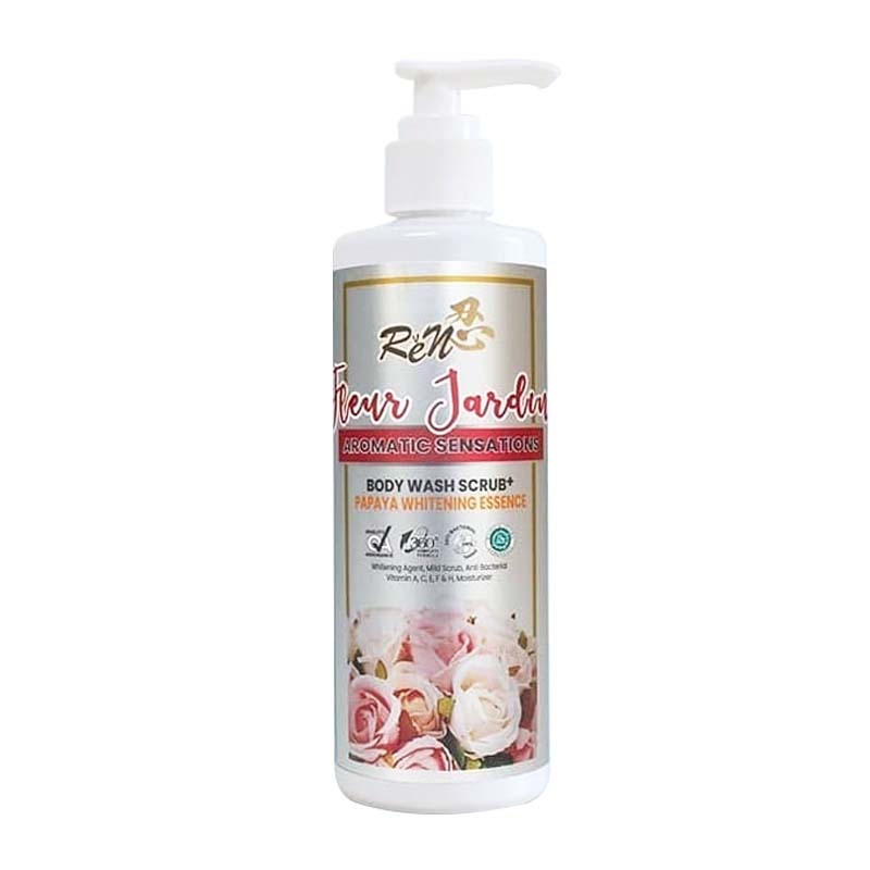 Ren Body Wash Scrub Fleur Jardin 300ml | Gogobli