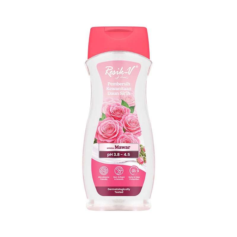 Resik-V Pembersih Kewanitaan Daun Sirih Mawar 90ml | Gogobli