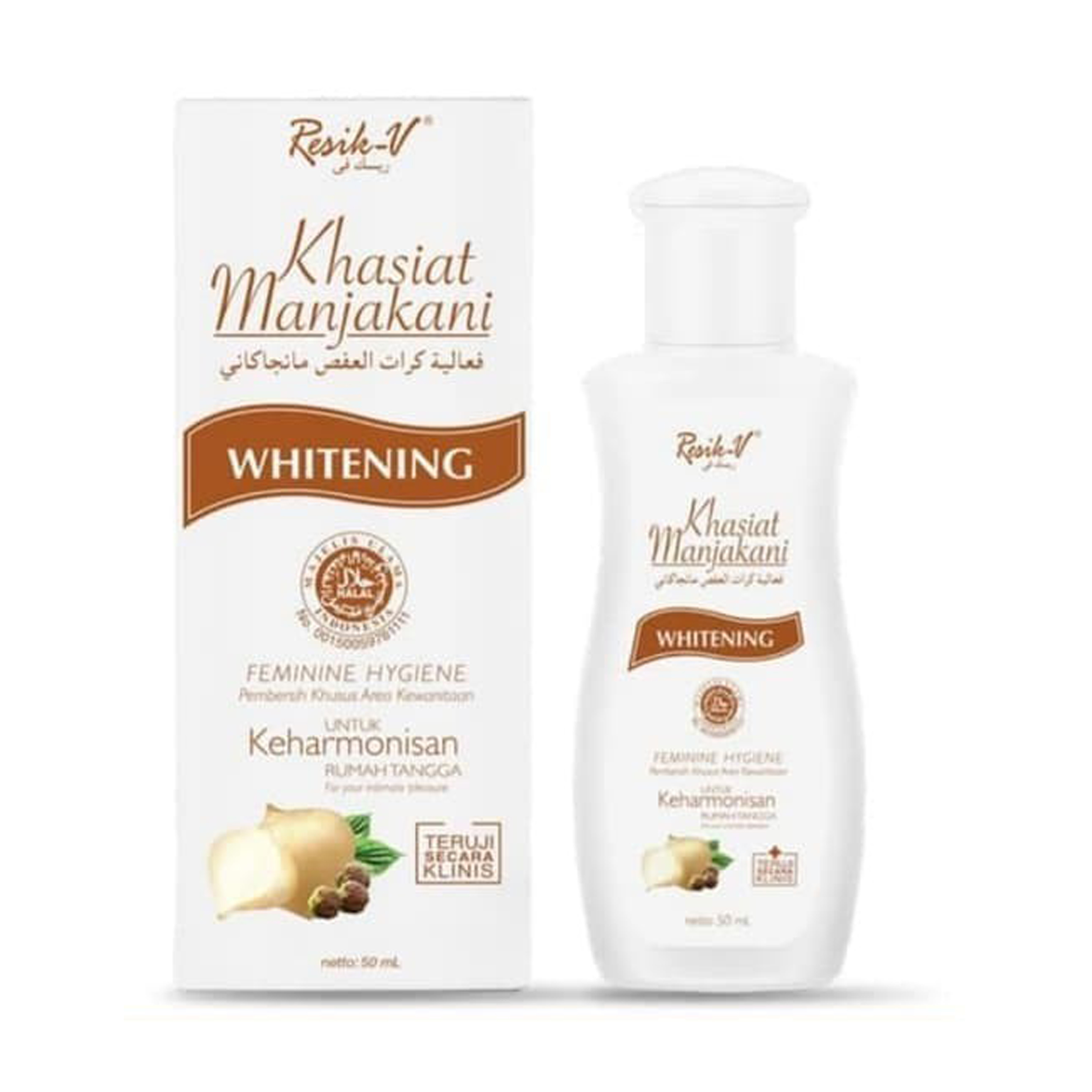 Resik-V Khasiat Manjakani Whitening 50ml | Gogobli