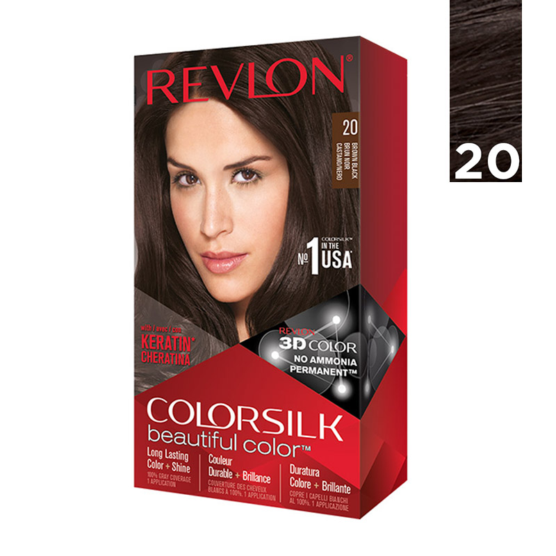 Revlon Hair Color Colorsilk 20 Brown Black | Gogobli