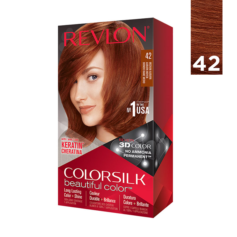 Revlon Hair Color Colorsilk 42 Medium Auburn | Gogobli