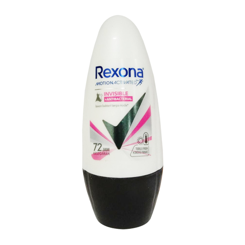 Rexona Women Deodorant Roll On Invisible Antibacterial All In One 45ml | Gogobli