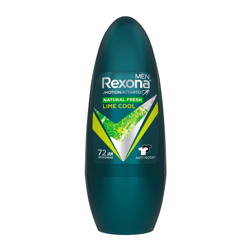 Rexona Men Deodorant Roll On Natural Fresh Lime Cool 45ml | Gogobli