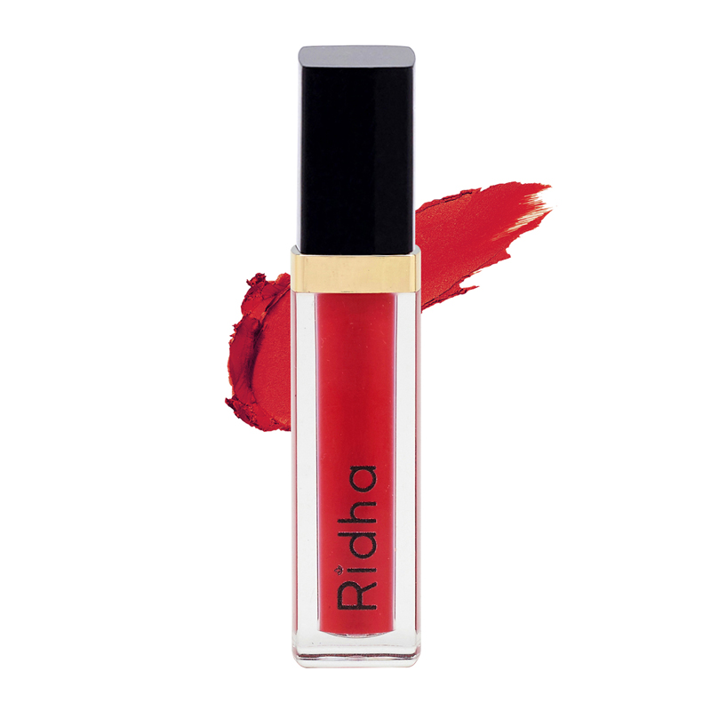 Ridha Liquid Matte Lipstick 204 Rose Intense 3.5gr | Gogobli