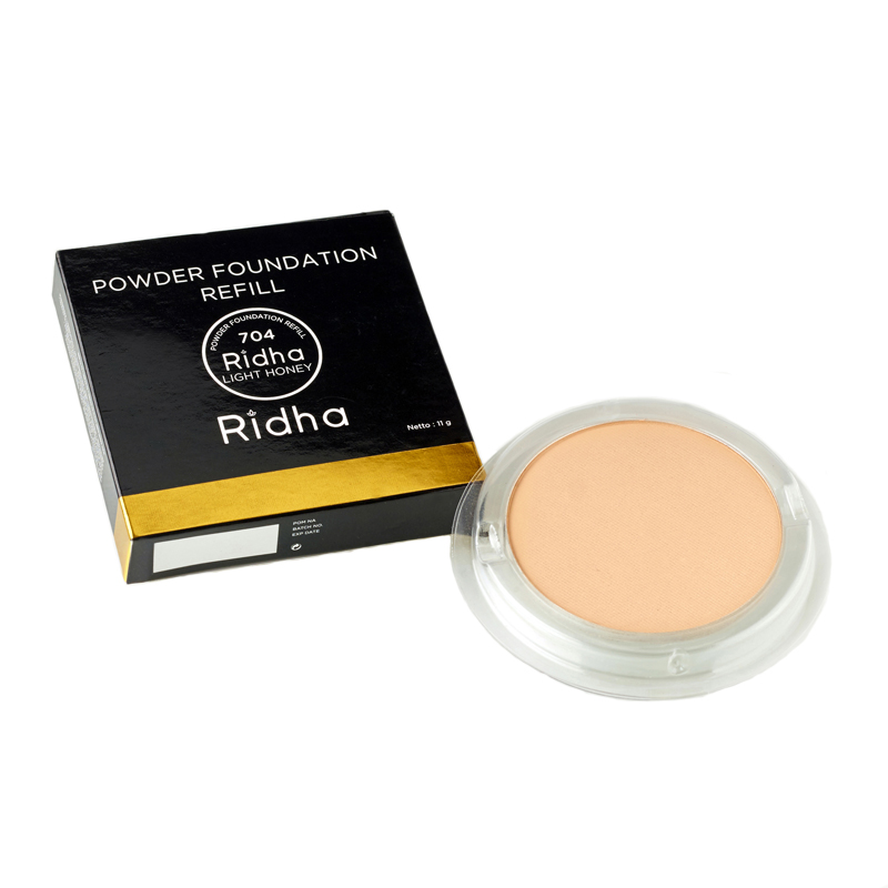 Ridha Foundation Powder 604 Light Honey Refill | Gogobli