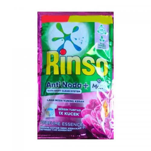 Rinso Molto Deterjen Cair Perfume Essence 38ml (6 Sachet) (ED: Mei 26) | Gogobli