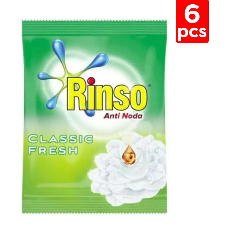Rinso Deterjen Bubuk Anti Noda Classic Fresh 40gr (6 Sachet) | Gogobli