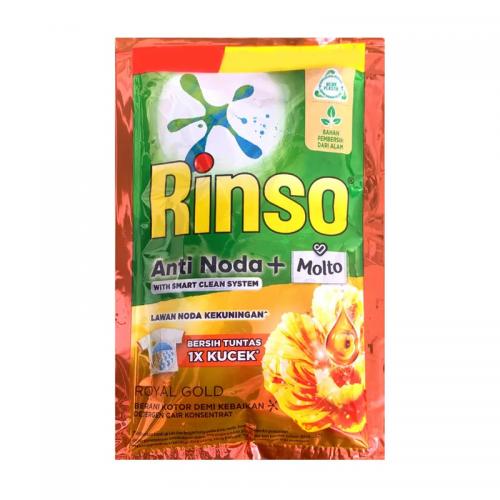 Rinso Molto Deterjen Cair Royal Gold 38ml (6 Sachet) (ED: Jan 27) | Gogobli