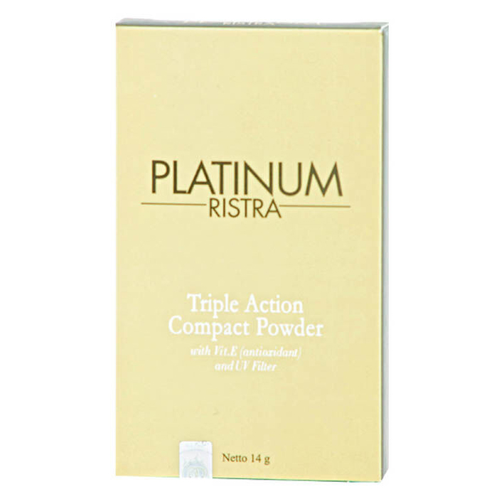 Ristra Triple Action Compact Powder Ivory 01 14gr | Gogobli