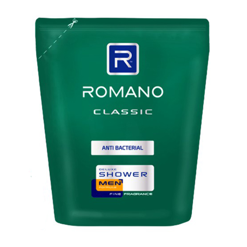 Romano Classic Antibacterial Shower Pouch 400ml | Gogobli