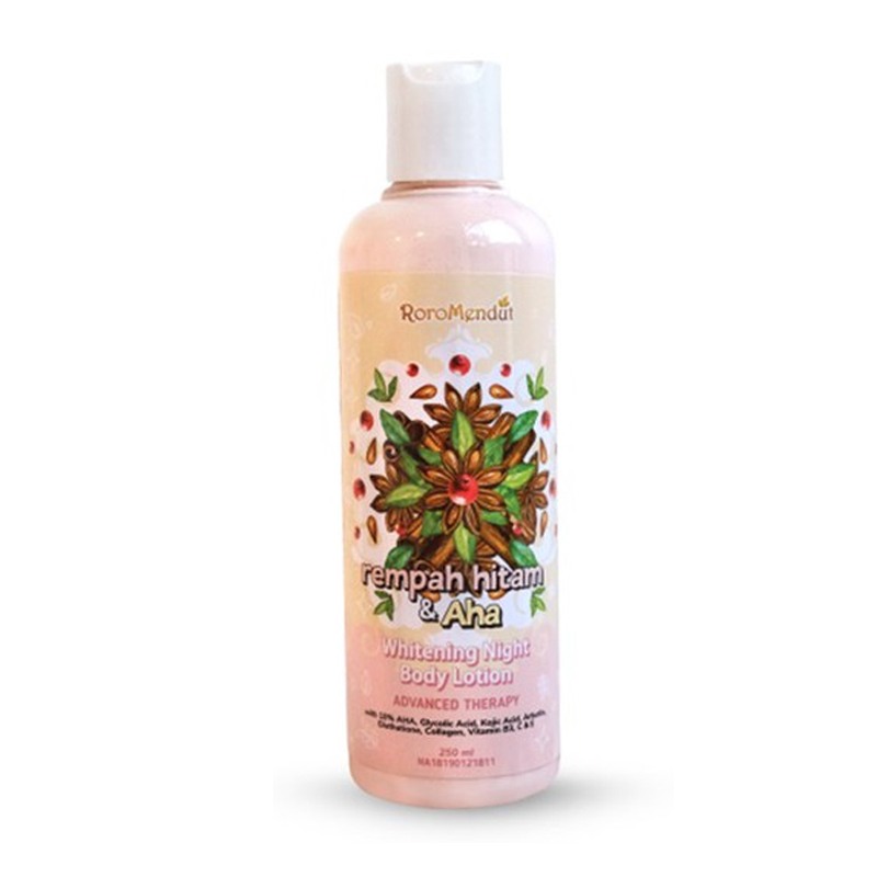 Roro Mendut Whitening Body Lotion Rempah Hitam With AHA 250ml | Gogobli