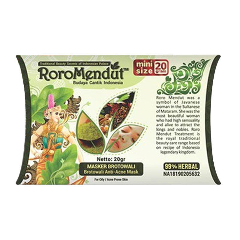 Roro Mendut Masker Anti Acne Brotowali 20gr | Gogobli