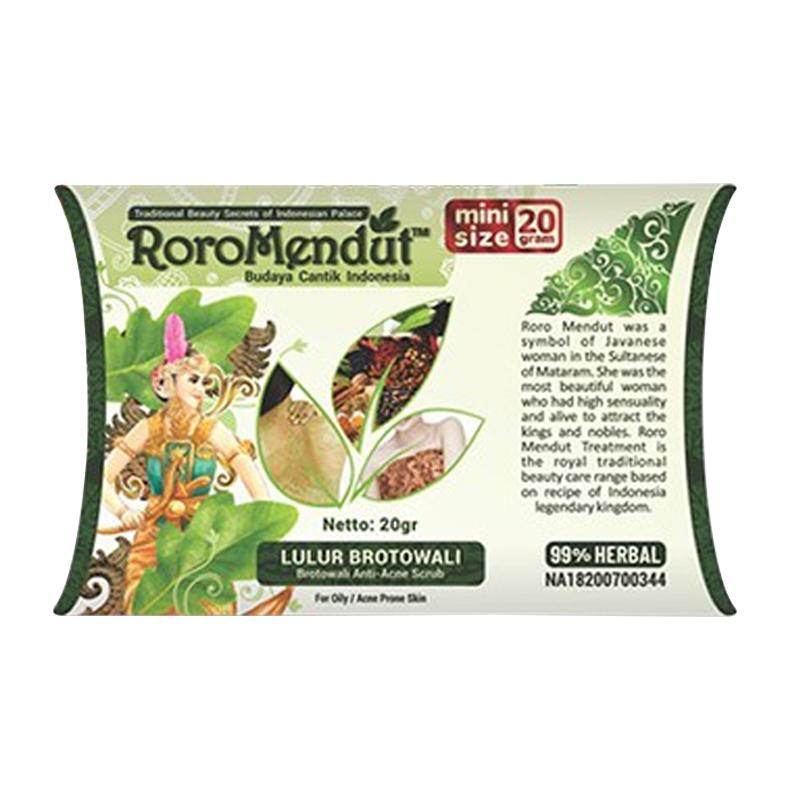 Roro Mendut Lulur Anti Acne Brotowali 20gr | Gogobli