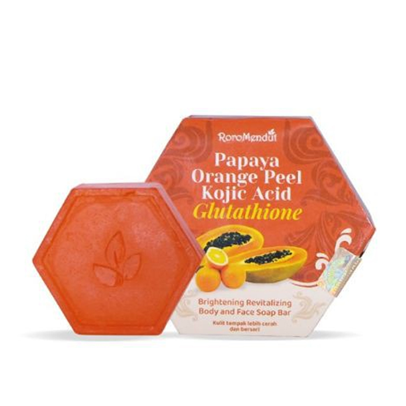 Roro Mendut Face And Body Soap Bar Papaya Orange Peel 50gr | Gogobli