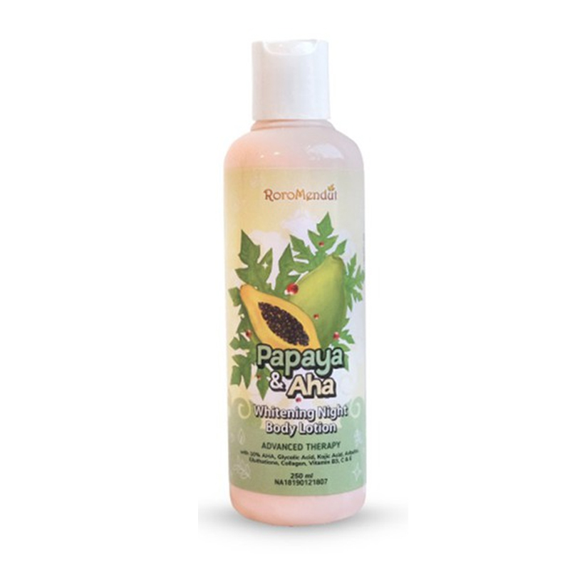 Roro Mendut Whitening Body Lotion Papaya With AHA 250ml | Gogobli
