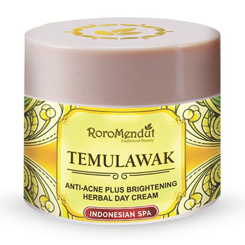 Roro Mendut Anti-Acne Plus Brightening Herbal Day Cream Temulawak 15gr | Gogobli