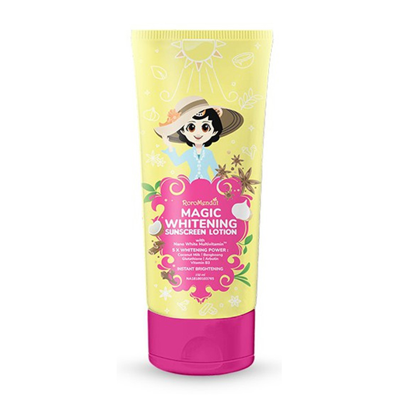 Roro Mendut Magic Whitening Sunscreen Lotion 150ml | Gogobli