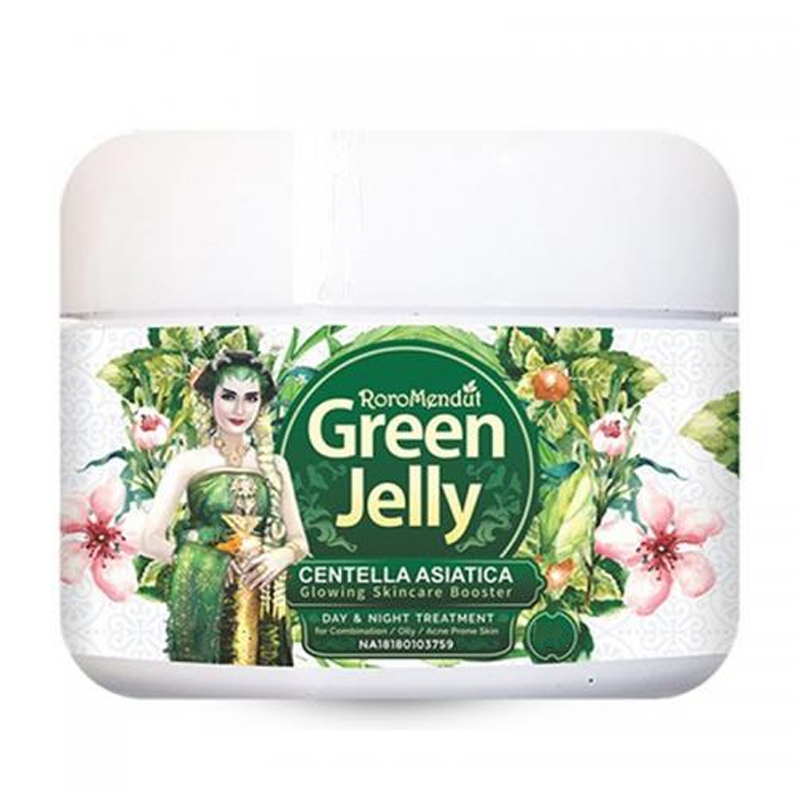 Roro Mendut Glowing Skincare Booster Green Jelly Centella Asiatica 15gr | Gogobli