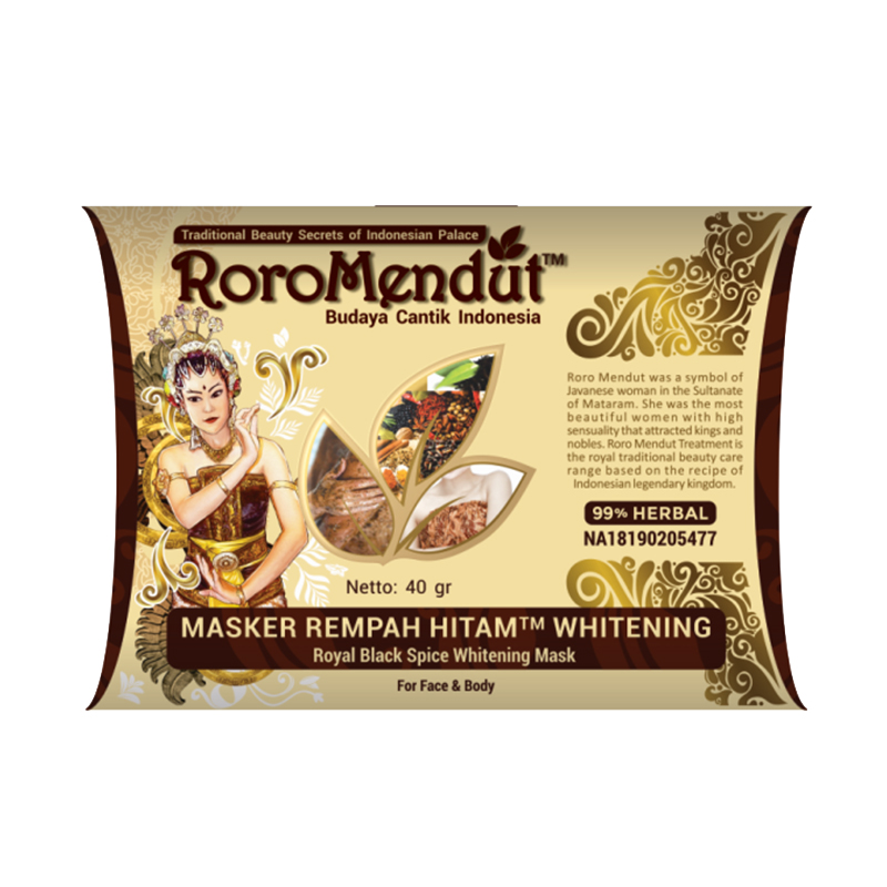 Roro Mendut Masker Whitening Rempah Hitam 40gr | Gogobli