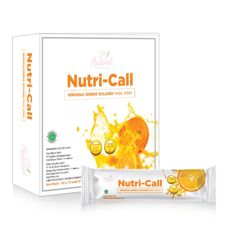 SA Naturel Nutri-Call Collagen Drink Jeruk (10 Sachet @15gr) | Gogobli