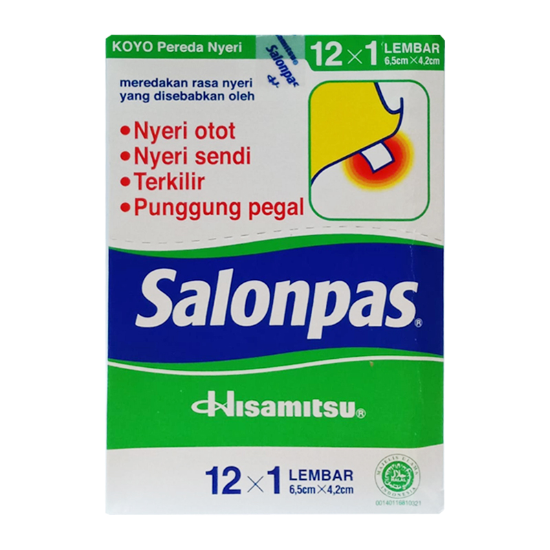 Salonpas 12s (Box Isi 10 Sachet) | Gogobli
