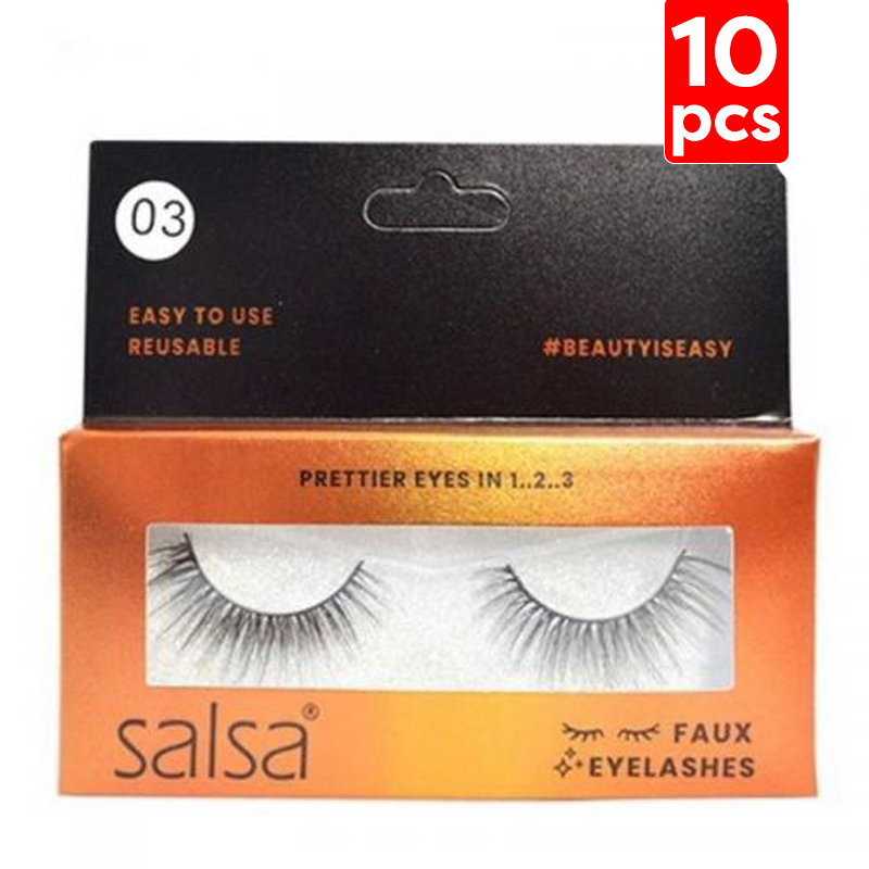 Salsa Cosmetics Faux Eyelashes No.03 (10pcs) | Gogobli