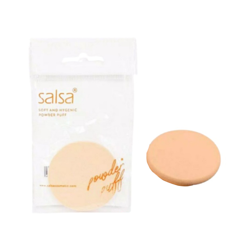 Salsa Cosmetics Sponge Bedak Cokelat Bulat | Gogobli