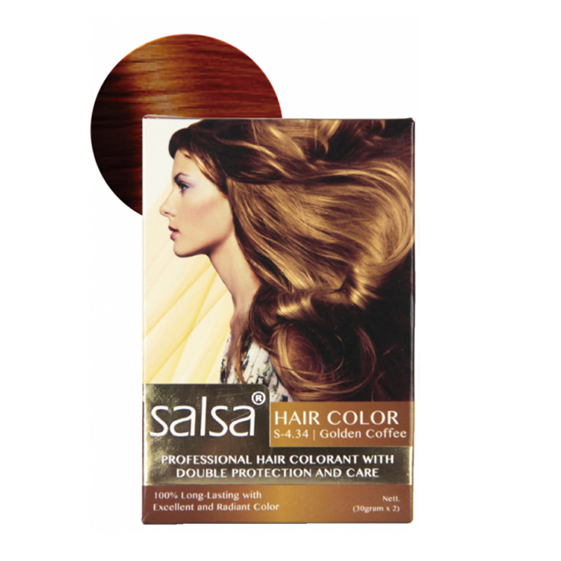 Salsa Cosmetics Hair Color S.434 Golden Coffee 30gr | Gogobli