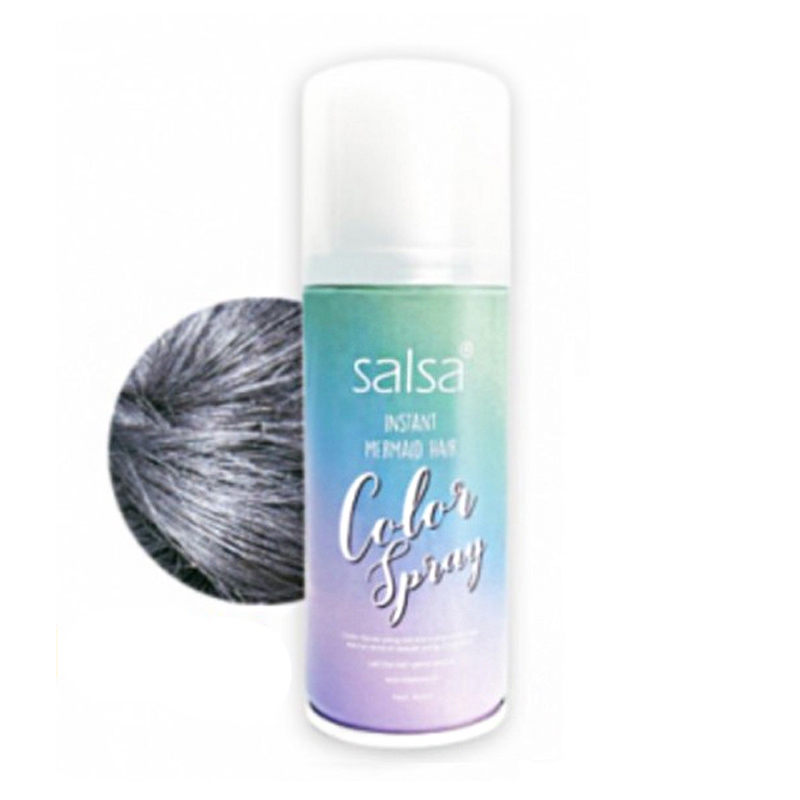 Salsa Cosmetics Instant Mermaid Hair Color Spray 01 Jewel (Silver) 80ml | Gogobli