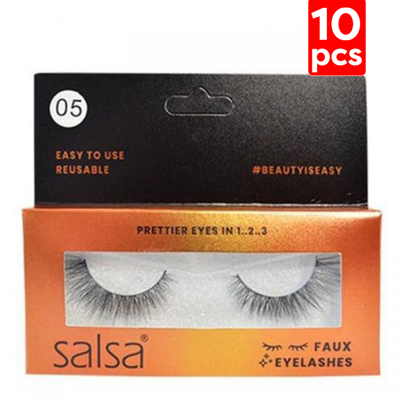 Salsa Cosmetics Faux Eyelashes No.05 (10pcs) | Gogobli