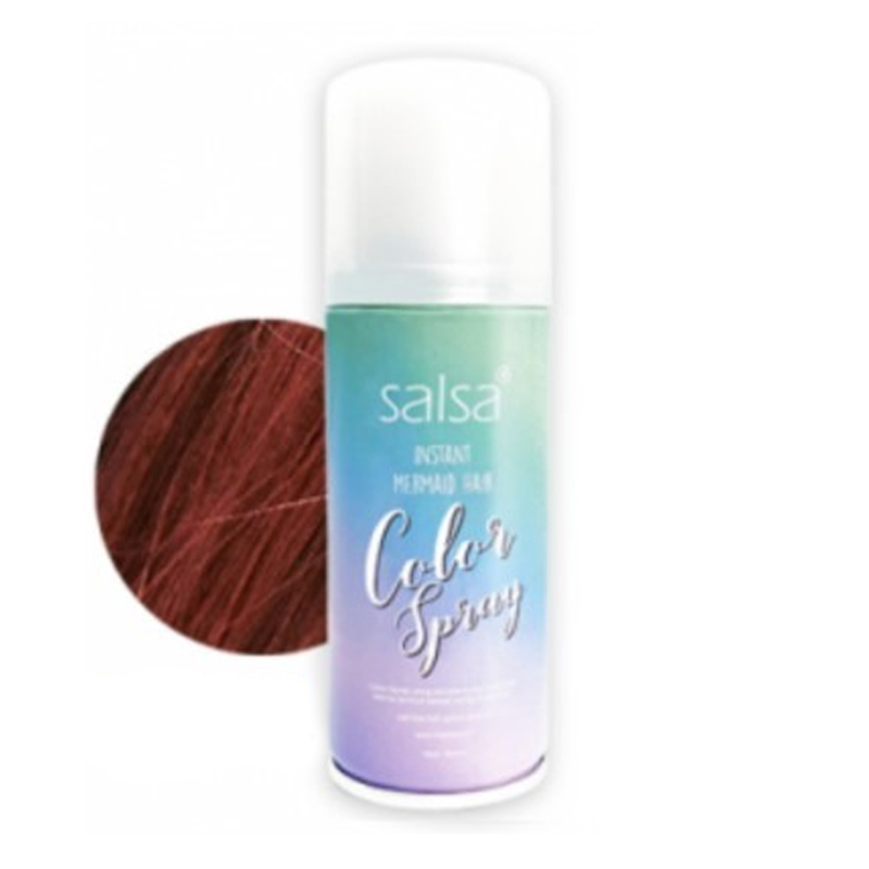 Salsa Cosmetics Instant Mermaid Hair Color Spray 05 Coral (Brown) 80ml | Gogobli