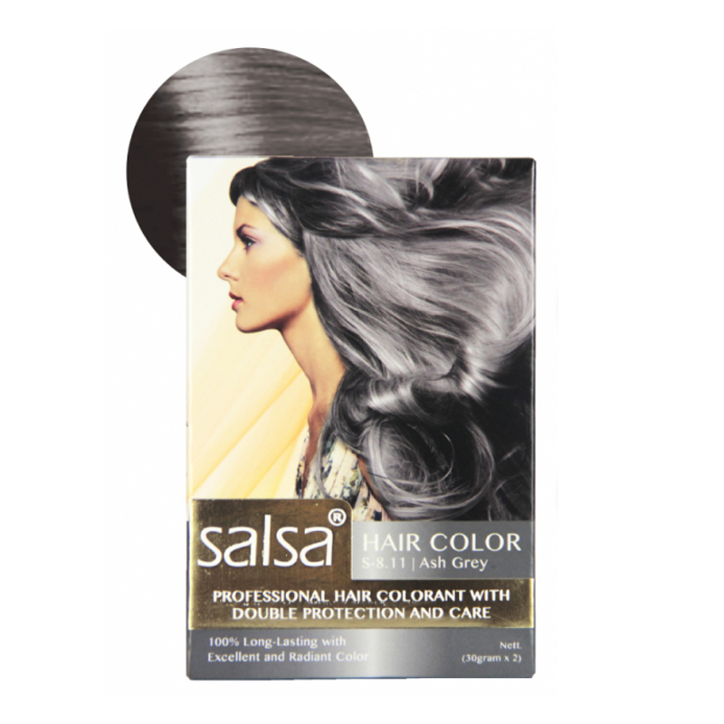 Salsa Cosmetics Hair Color S.811 Ash Grey 30gr | Gogobli