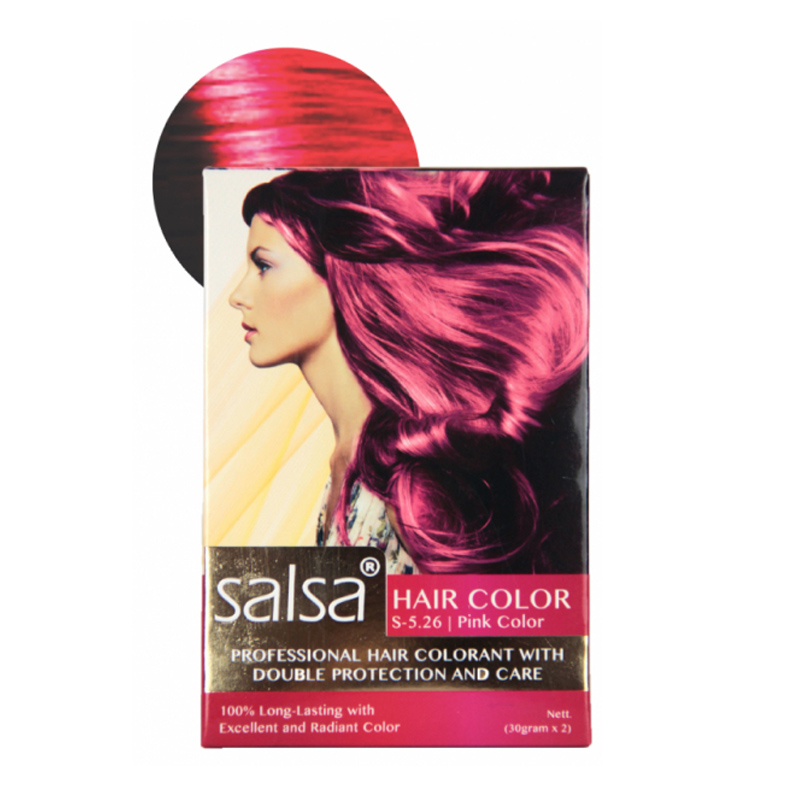 Salsa Cosmetics Hair Color S.526 Pink Color 30gr | Gogobli
