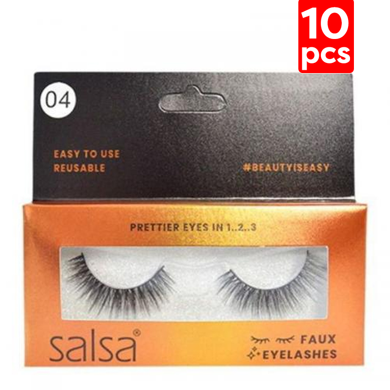Salsa Cosmetics Faux Eyelashes No.04 (10pcs) | Gogobli
