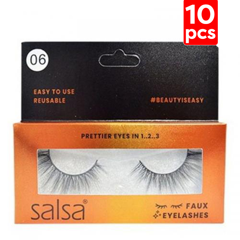 Salsa Cosmetics Faux Eyelashes No.06 (10pcs) | Gogobli