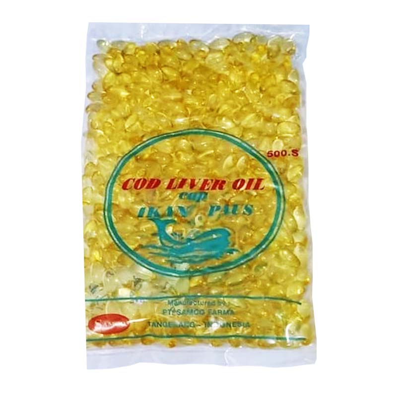 Cap Ikan Paus Cod Liver Oil 500 Capsules | Gogobli