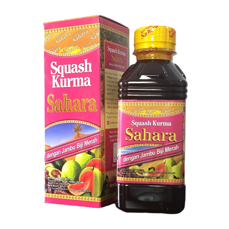 Squash Kurma Sahara Jambu Biji Merah 330gr | Gogobli