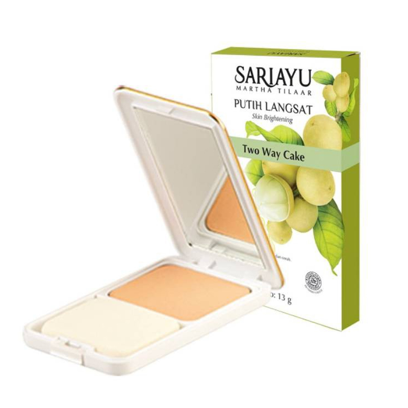 Sariayu Putih Langsat Two Way Cake 13gr | Gogobli