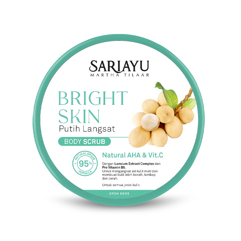 Sariayu Bright Skin Putih Langsat Body Scrub 175gr | Gogobli