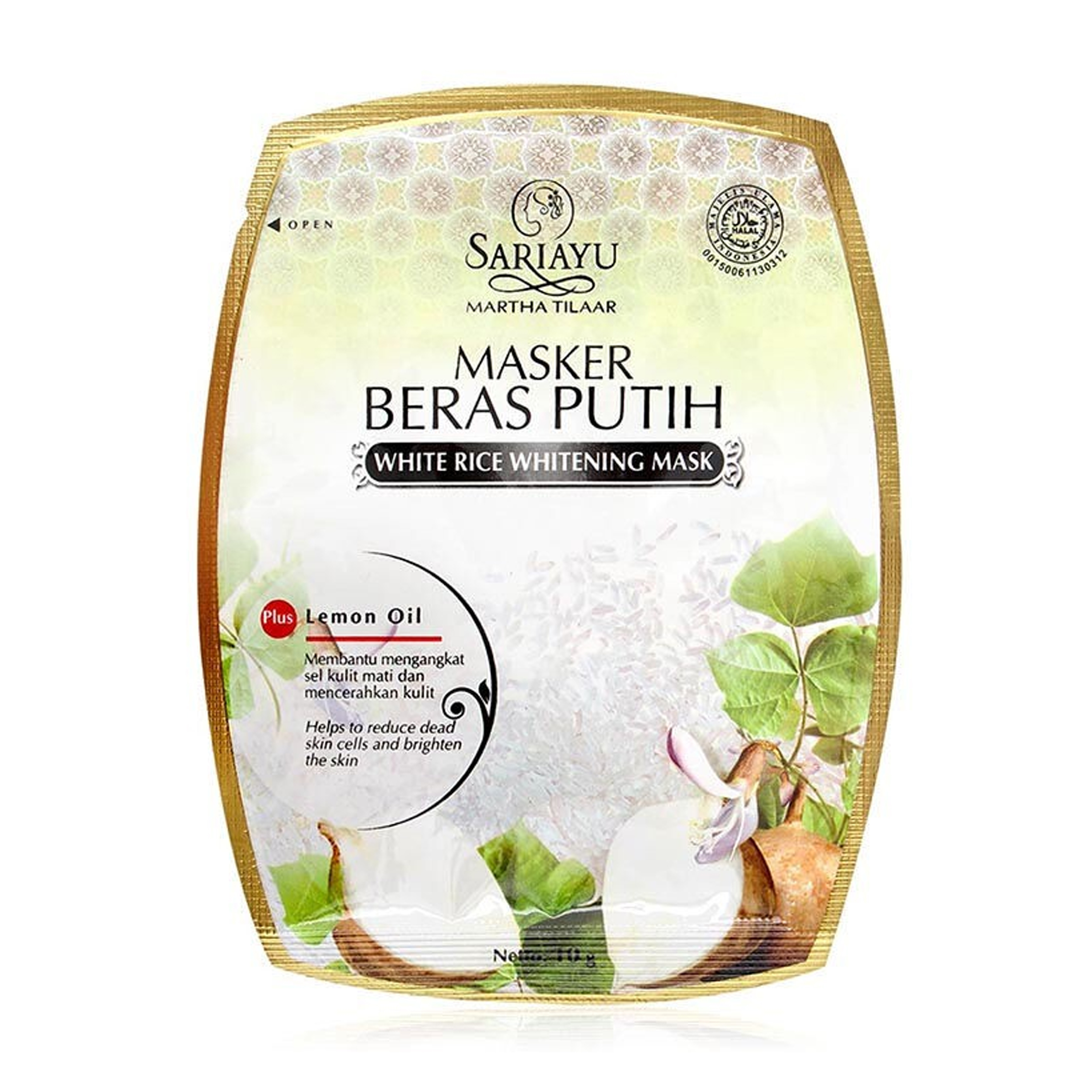 Sariayu Masker Beras Putih Sachet 10gr | Gogobli