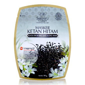 Sariayu Masker Ketan Hitam Sachet 10gr | Gogobli