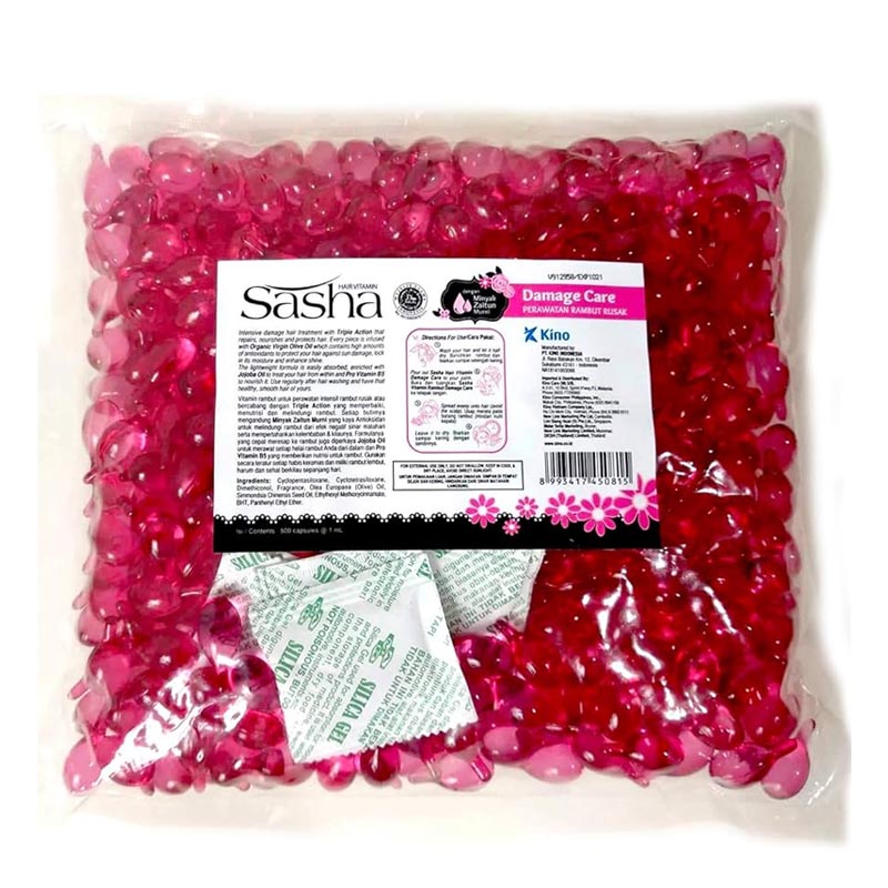 Sasha Vitamin Rambut Damage Care Bag 100pcs | Gogobli