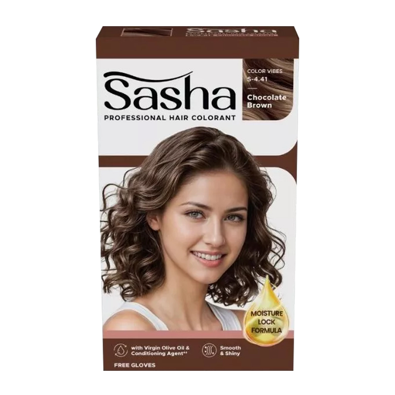 Sasha Professional Hair Colorant (S-4.41) Chocolate Brown 25gr | Gogobli