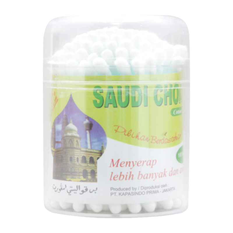 Saudi Choice Regular Cotton Buds Pot 100s | Gogobli