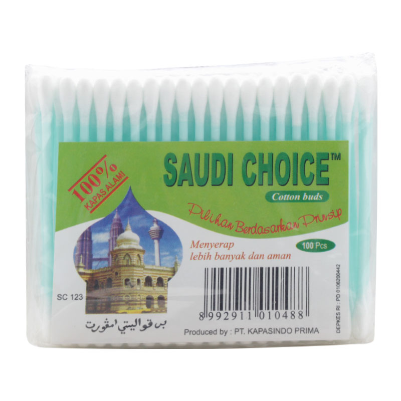 Saudi Choice Regular Cotton Buds Pack 100s | Gogobli