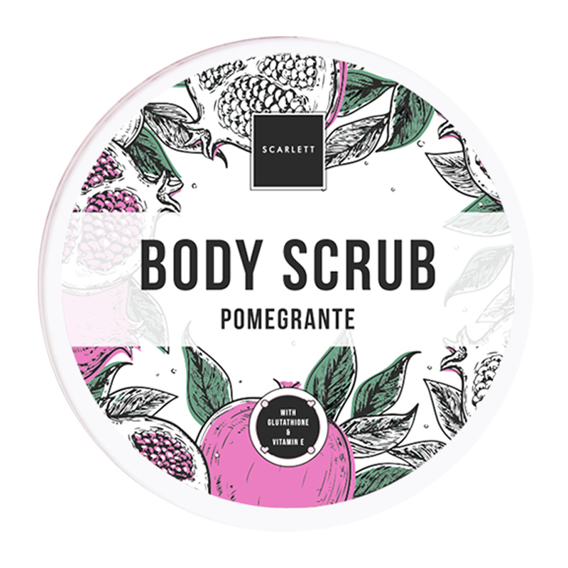 Scarlett Body Scrub Pomegranate 250gr | Gogobli