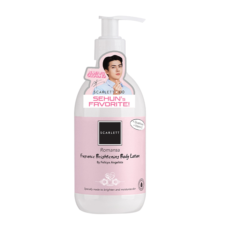 Scarlett Fragrance Brightening Body Lotion Romansa 300ml | Gogobli