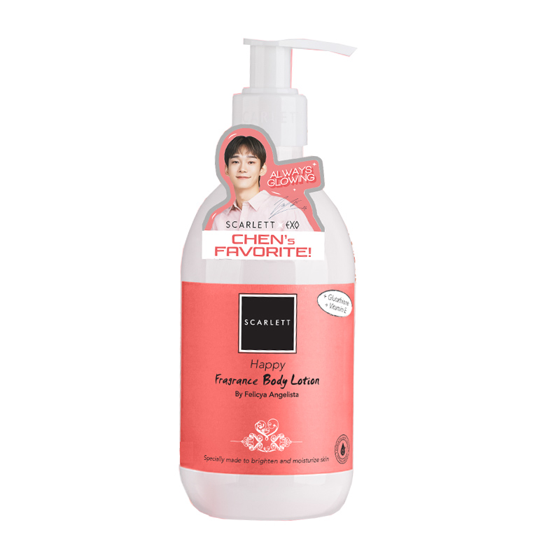 Scarlett Fragrance Brightening Body Lotion Happy 300ml | Gogobli