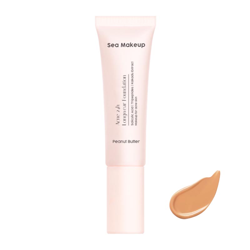 Sea Makeup Acne 24h Longwear Foundation Peanut Butter 30ml | Gogobli
